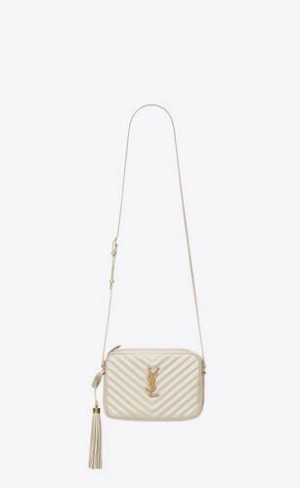 YSL Lou In Matlasat Piele Albi | Romania_YSL78445
