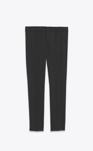 YSL Low-rise Stretch Gabardine Negrii | Romania_YSL82644