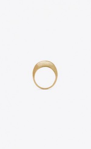 YSL Medium Bumpy Ring In Metal Aurii | Romania_YSL44296