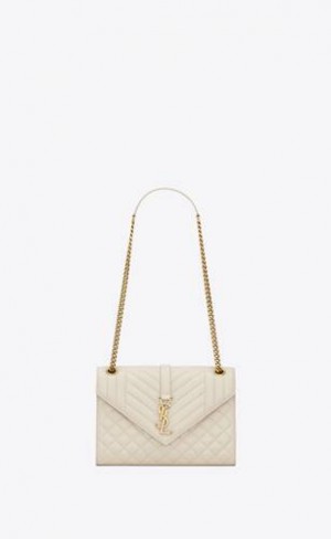 YSL Medium Envelope In Matelassé Lambskin Albi | Romania_YSL68431