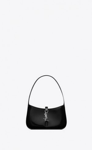YSL Mini Le 5 à 7 In Brushed Piele Negrii | Romania_YSL83590