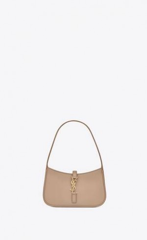 YSL Mini Le 5 à 7 In Smooth Piele Bej Inchis | Romania_YSL69996