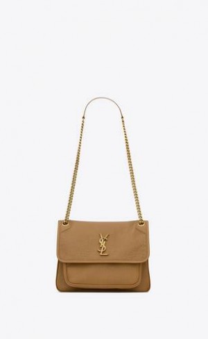 YSL Niki Baby In Grained Lambskin Maro | Romania_YSL24432