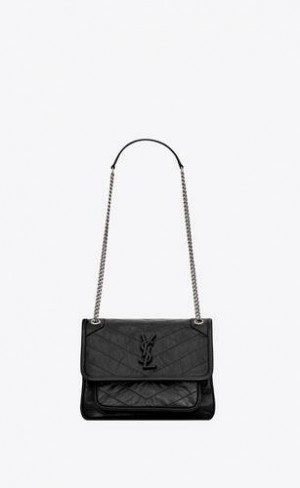 YSL Niki Baby In Vintage Piele Negrii | Romania_YSL80937