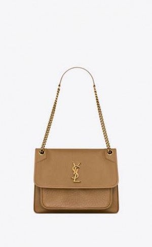 YSL Niki Medium In Grained Lambskin Maro | Romania_YSL45046