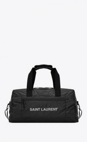 YSL Nuxx Duffle In Nailon Negrii Platina | Romania_YSL81485