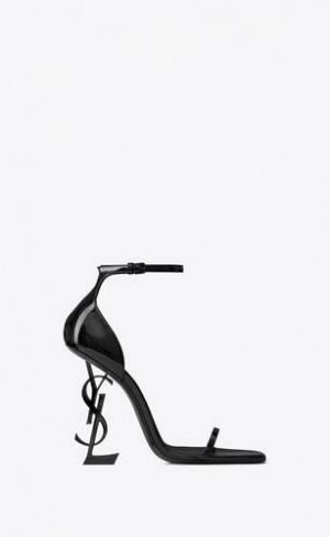 YSL Opyum Sandals In Lacuita Piele Negrii | Romania_YSL25054