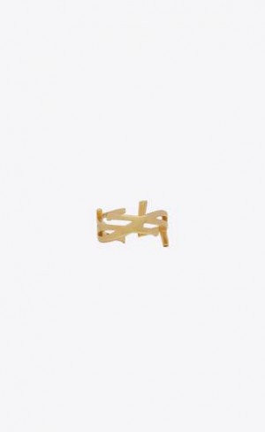 YSL Opyum Twist Ring In Metal Aurii | Romania_YSL59169