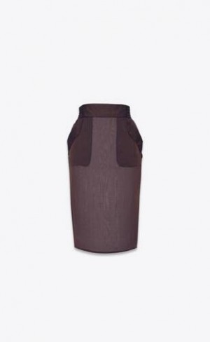 YSL Pencil Silk Muslin Violet | Romania_YSL33007