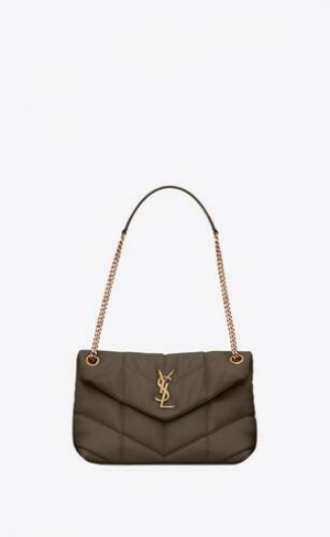YSL Puffer Small In Nappa Piele Gri | Romania_YSL20130