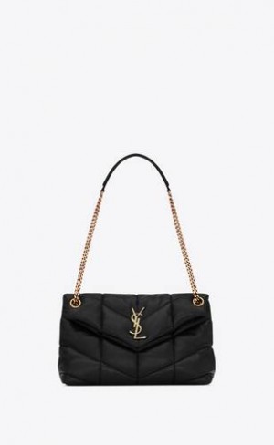 YSL Puffer Small In Nappa Piele Negrii | Romania_YSL44134