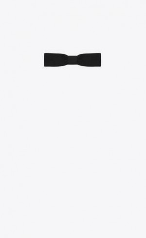 YSL Rectangular Bow Tie In Faille Negrii | Romania_YSL56634