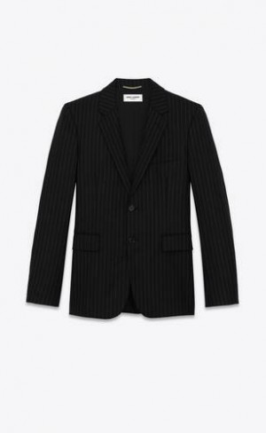 YSL Rive Gauche In Dungi Flannel Negrii Albi | Romania_YSL74630