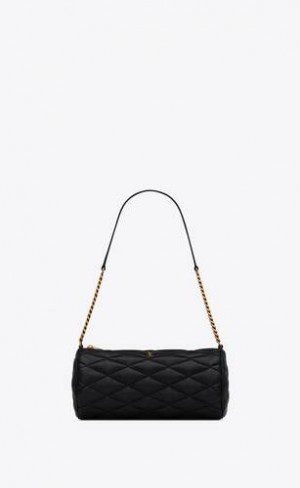 YSL Sade Small Tube Bag In Matlasat Lambskin Negrii | Romania_YSL38437