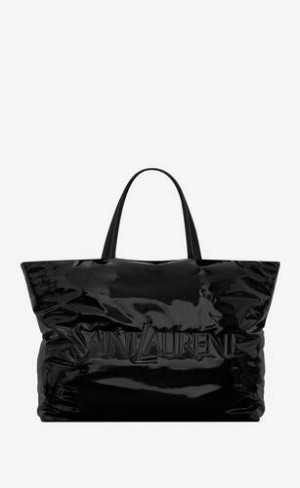 YSL Saint Laurent Maxi Tote In Lacuita Panza Negrii | Romania_YSL65963