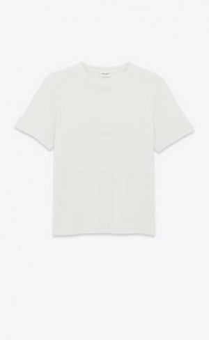 YSL Saint Laurent T-shirt Albi | Romania_YSL98566