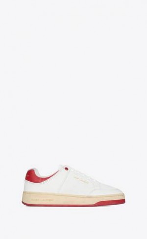 YSL Sl/61 Smooth Piele Albi Rosii | Romania_YSL63864