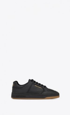 YSL Sl/61 Sneakers In Perforated Piele Negrii | Romania_YSL63572