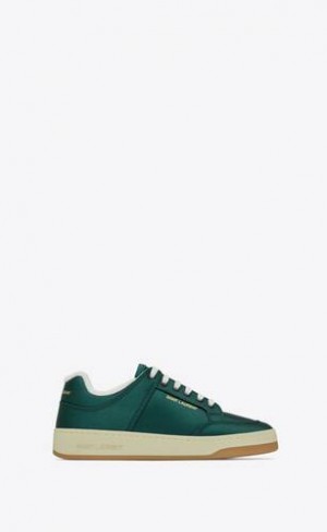 YSL Sl/61 Sneakers In Satin Crepe Verzi | Romania_YSL14622