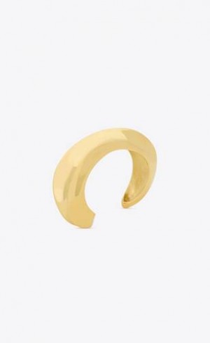 YSL Small Twist Cuff In Metal Aurii | Romania_YSL57966