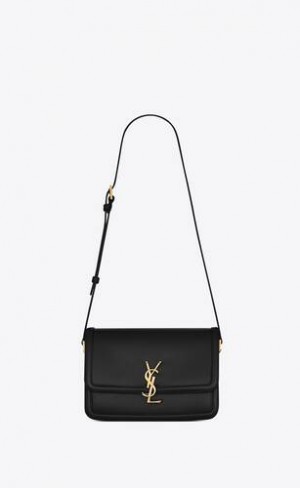 YSL Solferino Medium Satchel In Box Saint Laurent Negrii | Romania_YSL22388