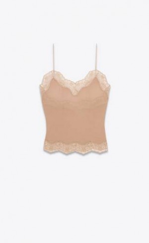 YSL Top In Jersey Voile Bej | Romania_YSL21101
