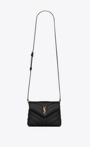 YSL Toy Loulou In Matlasat Piele Negrii | Romania_YSL83907