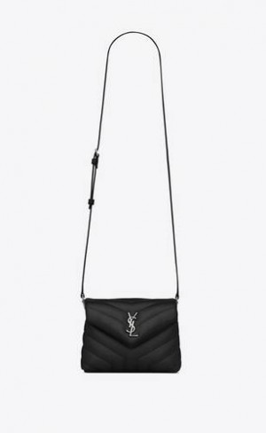 YSL Toy Loulou In Matlasat Piele Negrii | Romania_YSL97688
