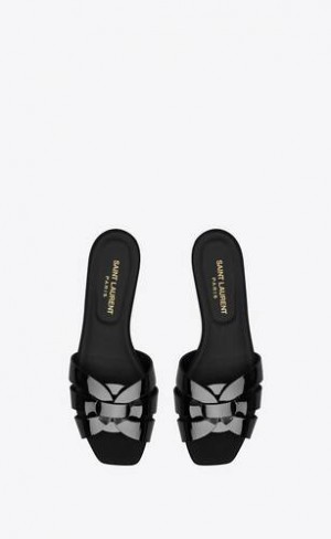 YSL Tribute Mules In Lacuita Piele Negrii | Romania_YSL31012