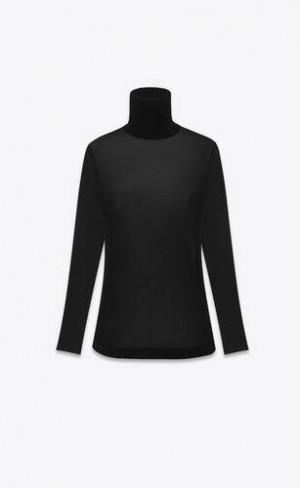YSL Turtleneck Top In Negrii | Romania_YSL16086