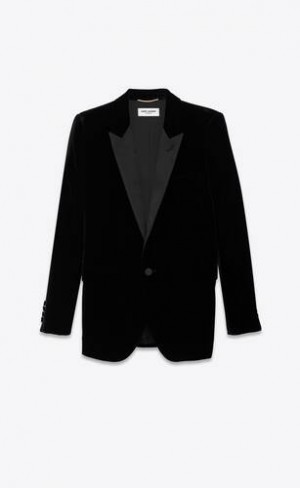 YSL Tuxedo Velvet Negrii | Romania_YSL38216