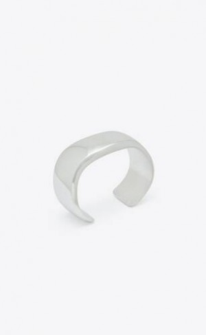 YSL Wavy Bracelet In Metal Argintii | Romania_YSL27489