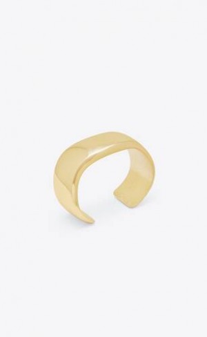 YSL Wavy Bracelet In Metal Aurii | Romania_YSL60452