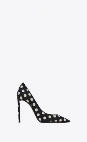 YSL Zoe Pumps In Silk Negrii | Romania_YSL18602